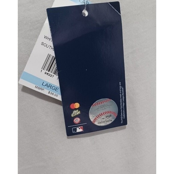 MLB White Sox Genuine Gray Mens LG Majestic Collection Chicago Tee T-Shirt NEW - Picture 4 of 7